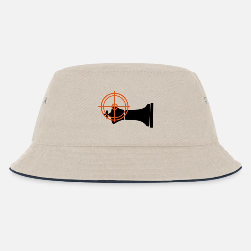 Checkmate lying - Kids’ Bucket Hat - ecru/navy