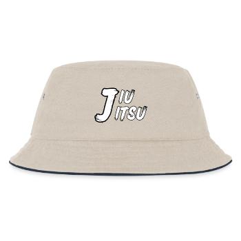 Jiu Jitsu – Minimalist Design White - Kids’ Bucket Hat - ecru/navy - Front