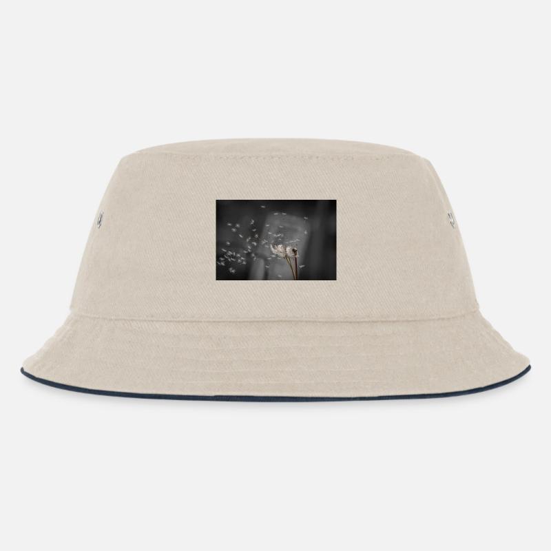 Löwenzahn, der im Wind weht - Kinder Bucket Hat - Natur/Navy