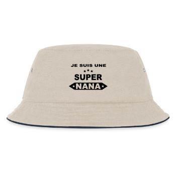 Je suis une super nana - Bob Enfant - blanc cassé/bleu marine - Devant