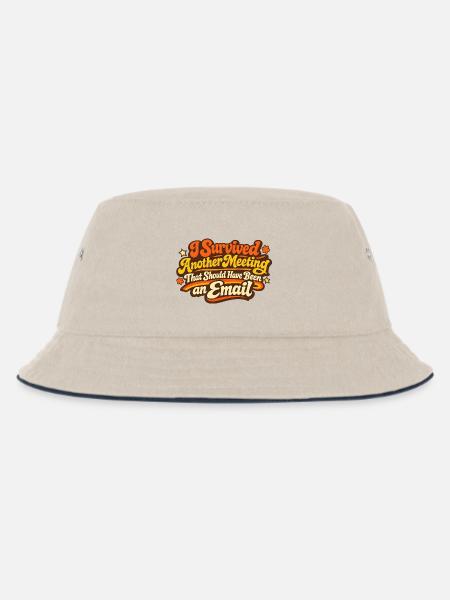 Email Büro Lustige Witzige Sprüche - Kinder Bucket Hat - Natur/Navy