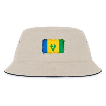 Geschenk für St - Kinder Bucket Hat - Natur/Navy - Vorne