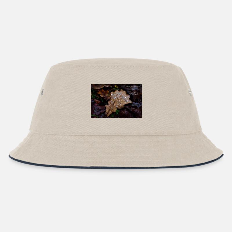 fabiolous world Herbstblatt - Kinder Bucket Hat - Natur/Navy