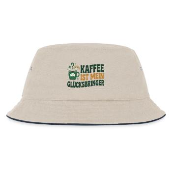 Coffee is my lucky charm - Kids’ Bucket Hat - ecru/navy - Front