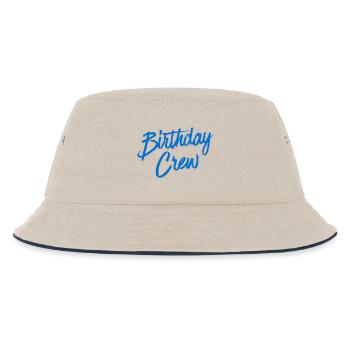 Birthday Crew - Kinder Bucket Hat - Natur/Navy - Vorne