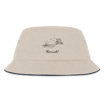 Meerweh! - Kinder Bucket Hat - Natur/Navy - Vorne