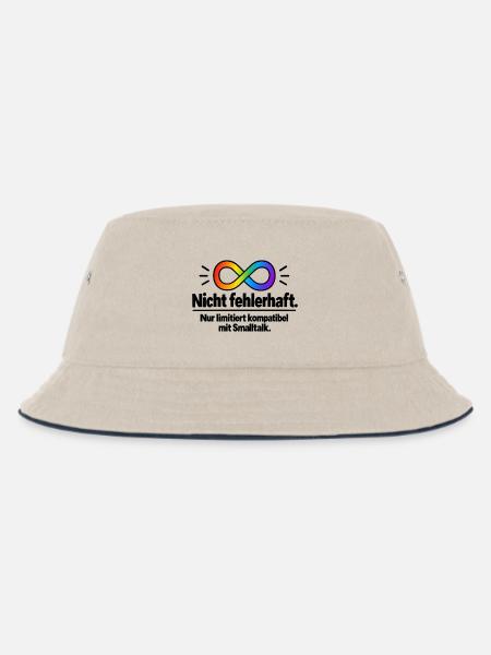Nichtfehlerhaft Infinity Regenbogen - Kinder Bucket Hat - Natur/Navy