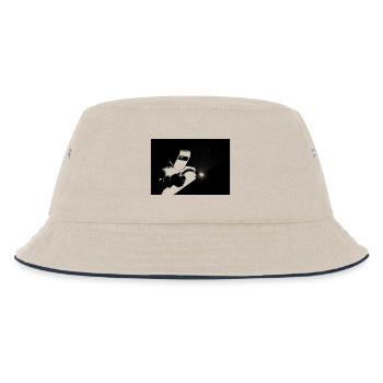 Schweisser bei der Arbeit - Kinder Bucket Hat - Natur/Navy - Vorne