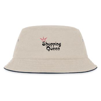 SHOPPING QUEEN - Kids’ Bucket Hat - ecru/navy - Front