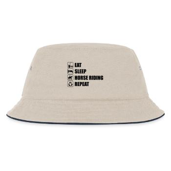 Eat Sleep Horse Riding - Bob Enfant - blanc cassé/bleu marine - Devant