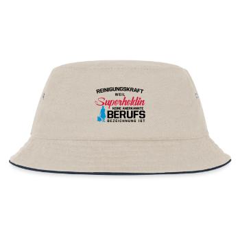 Reinigungskraft - Kinder Bucket Hat - Natur/Navy - Vorne