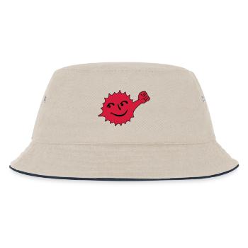 Atomkraft Faust dagegen Geschenkidee Nein Symbol - Kinder Bucket Hat - Natur/Navy - Vorne