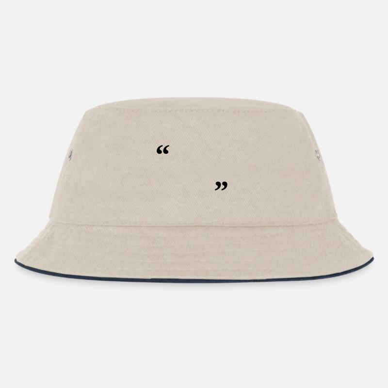 write on it - Kids’ Bucket Hat - ecru/navy