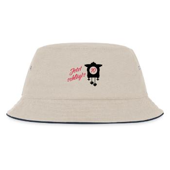 Geburtstag - Jetzt schlägt's 70 - Kinder Bucket Hat - Natur/Navy - Vorne