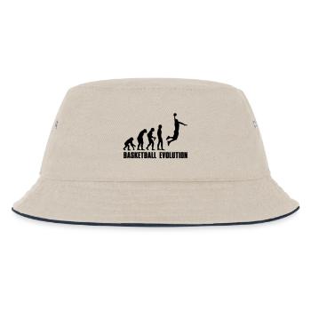 Basketball Evolution Dunk - Kinder Bucket Hat - Natur/Navy - Vorne