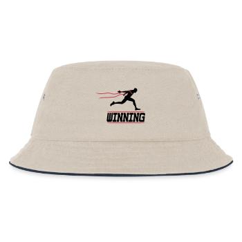 running runner winning 2c I - Kinder Bucket Hat - Natur/Navy - Vorne