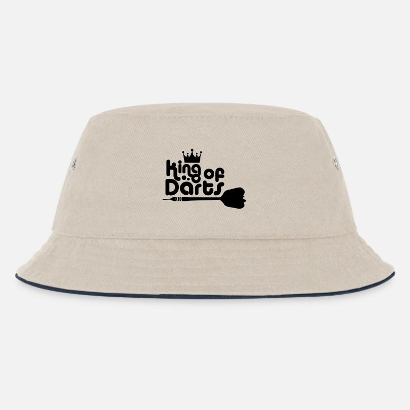 Darts - Kinder Bucket Hat - Natur/Navy