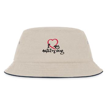 Agility dog - Kids’ Bucket Hat - ecru/navy - Front