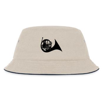 Klassische Musik für Waldhorn - Kinder Bucket Hat - Natur/Navy - Vorne