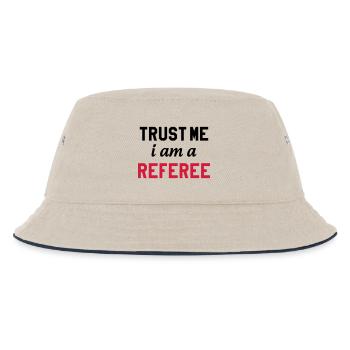Referee - Schiedsrichter Arbitre - Sport - Match - Kinder Bucket Hat - Natur/Navy - Vorne