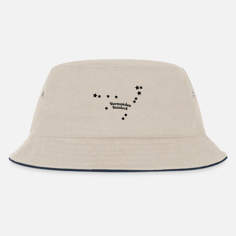 Sternzeichen Steinbock - Kinder Bucket Hat - Natur/Navy