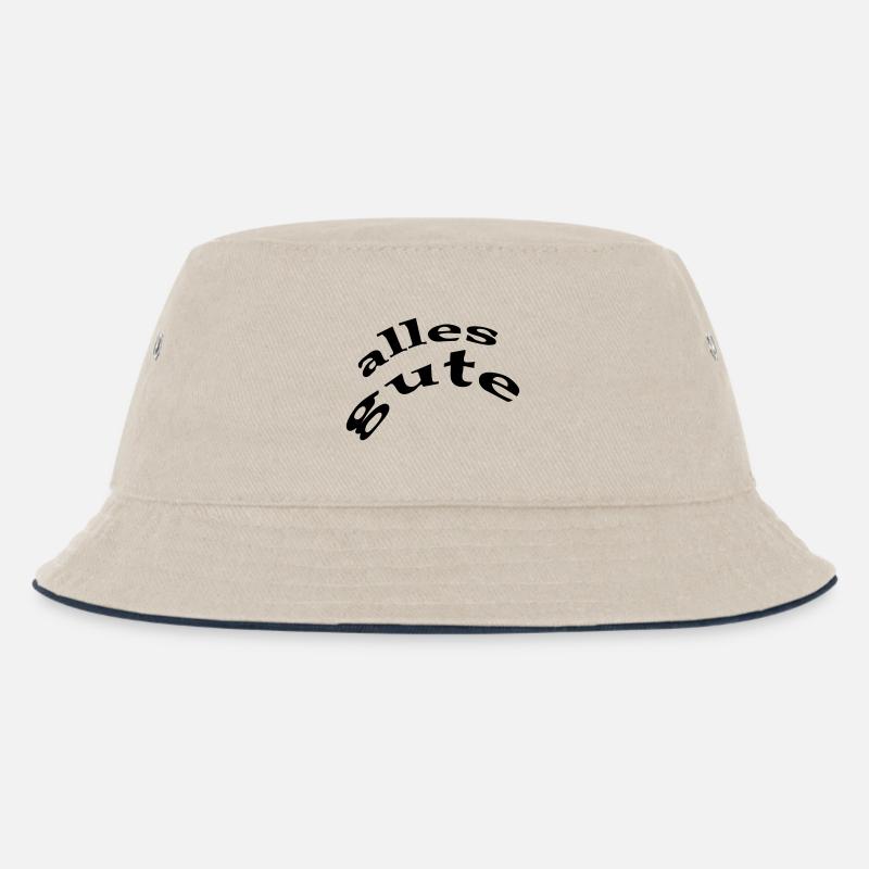 alles gute - Kinder Bucket Hat - Natur/Navy