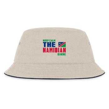Keep Calm Namibia flag design - Kids’ Bucket Hat - ecru/navy - Front