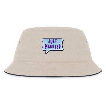 SAINT VALENTINE. bachelorette party. I LOVE YOU. I LOVE YOU. LOVE - Kids’ Bucket Hat - ecru/navy - Front