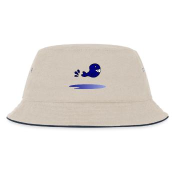 HOLIDAY. HAPPY HOLIDAYS. MISTRESS. MASTER. TEACHER - Kids’ Bucket Hat - ecru/navy - Front