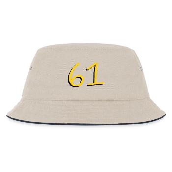 61 - Kinder Bucket Hat - Natur/Navy - Vorne