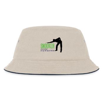 Snooker - Let's get the.boys on the baize - Kids’ Bucket Hat - ecru/navy - Front