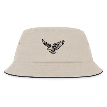 Adler - Kinder Bucket Hat - Natur/Navy - Vorne