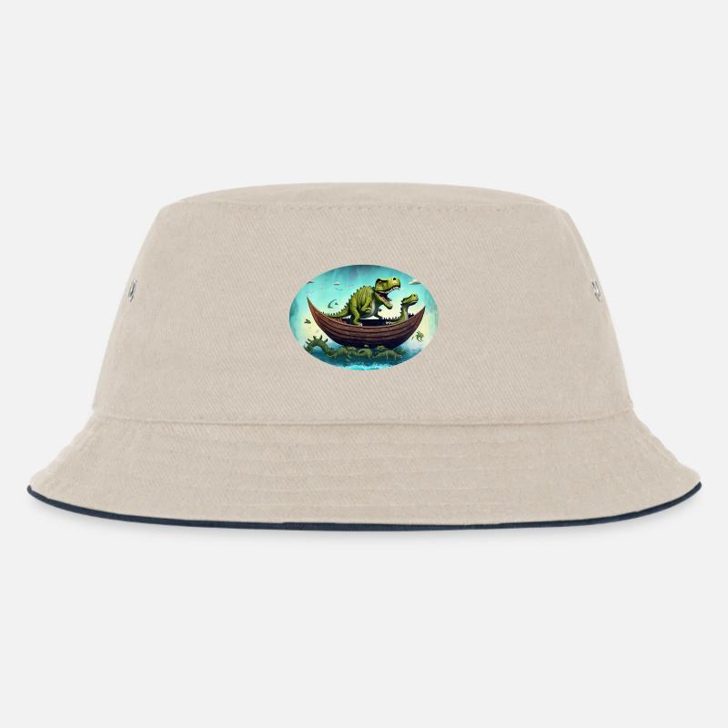 Dino Arche - Kinder Bucket Hat - Natur/Navy