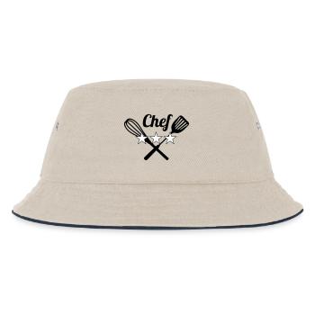 Chef - Cuisine - Cuisinier - Bob Enfant - blanc cassé/bleu marine - Devant
