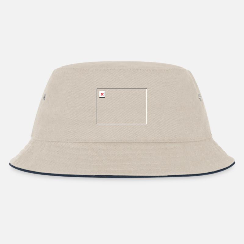 Missing Image – File Not Found Querformat - Kinder Bucket Hat - Natur/Navy