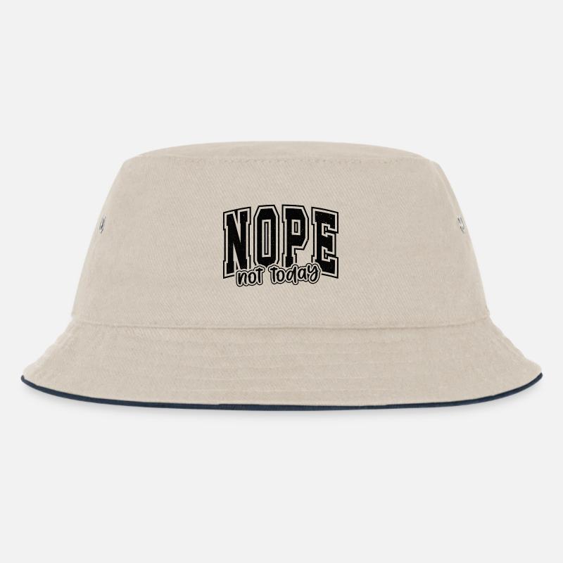 nope_not_today_texture - Bob Enfant - blanc cassé/bleu marine