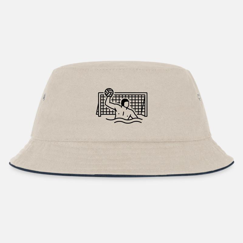 Wasserball - Kinder Bucket Hat - Natur/Navy