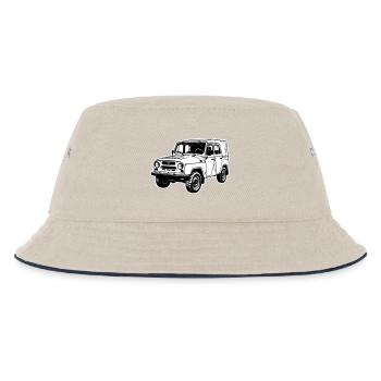 Véhicule tout-terrain UAZ (2 couleurs) - Bob Enfant - blanc cassé/bleu marine - Devant