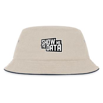 Show Me The Data Lustig Nerd Analyst Sarkastisch - Kinder Bucket Hat - Natur/Navy - Vorne