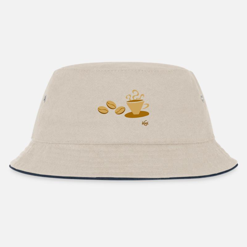 Kaffeetasse1 - Kinder Bucket Hat - Natur/Navy