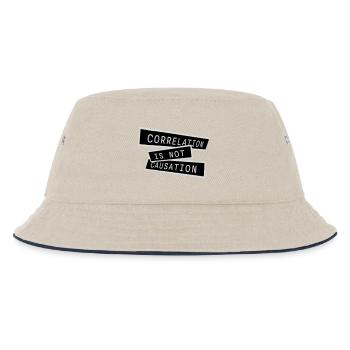 Correlation Is Not Causation Nerd Wissenschaft - Kinder Bucket Hat - Natur/Navy - Vorne