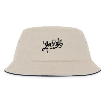 For Real - Kinder Bucket Hat - Natur/Navy - Vorne