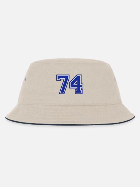 74 - Kinder Bucket Hat - Natur/Navy