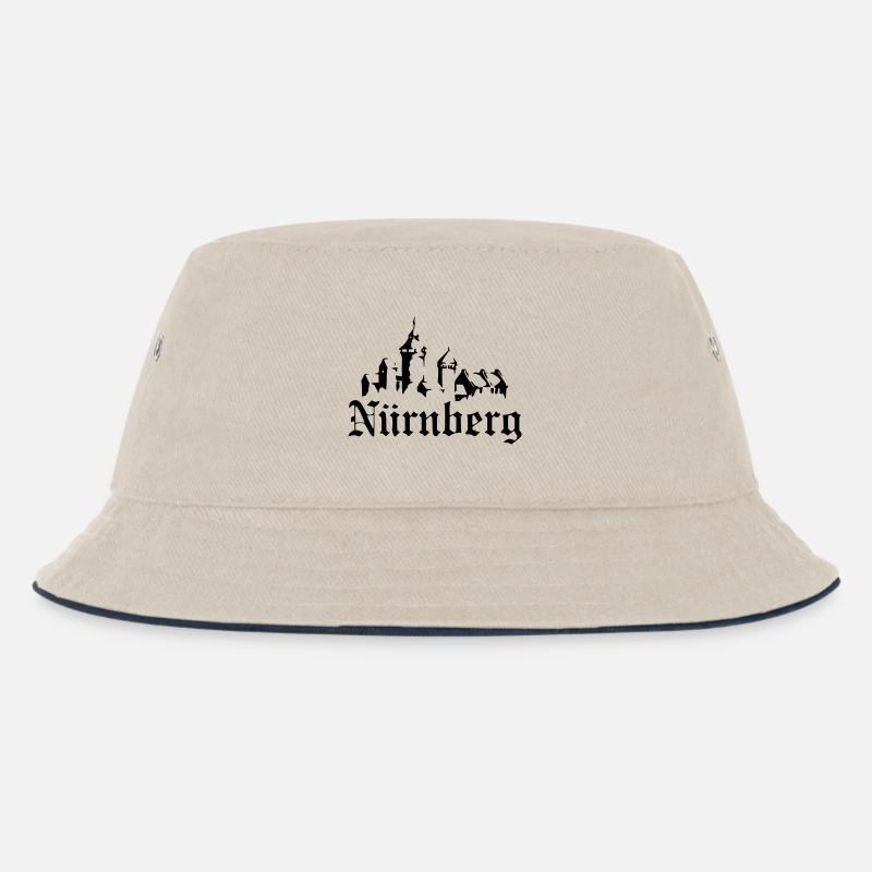 Nürnberg - Kinder Bucket Hat - Natur/Navy