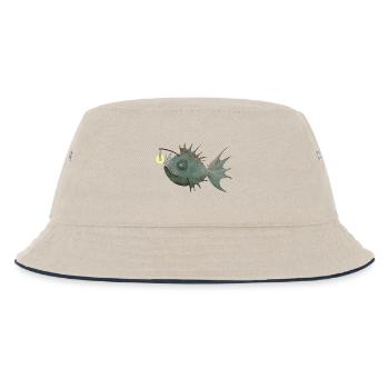 Anglerfisch - Kinder Bucket Hat - Natur/Navy - Vorne