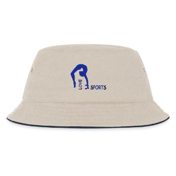 sports - Kids’ Bucket Hat - ecru/navy - Front