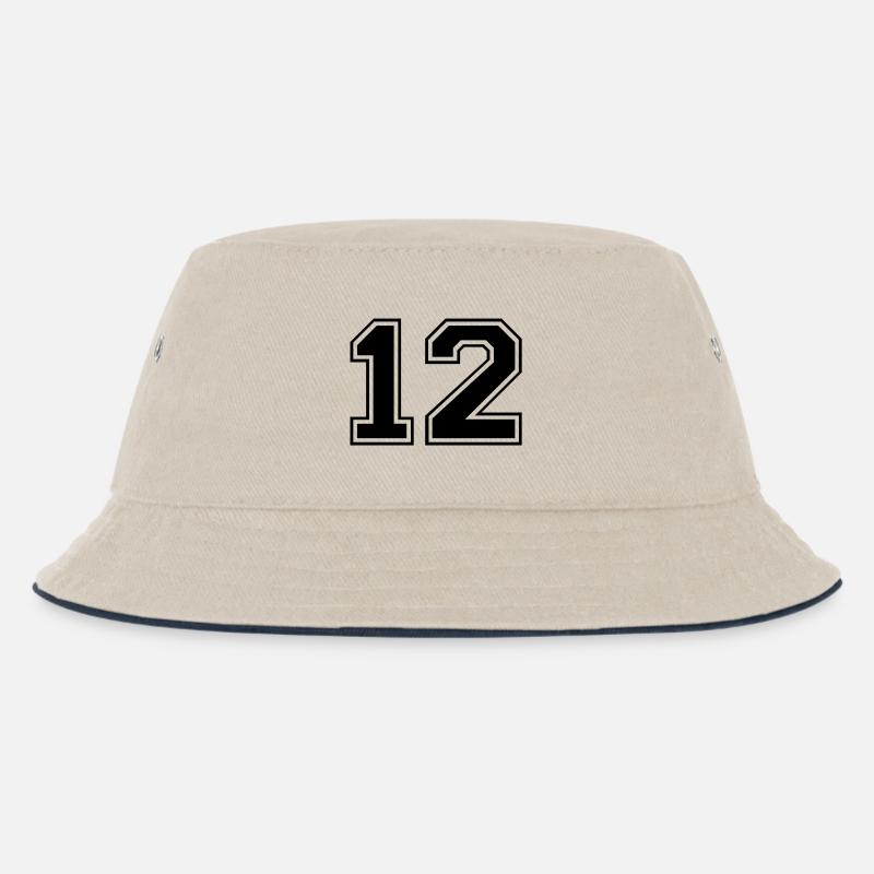 12 - Kinder Bucket Hat - Natur/Navy