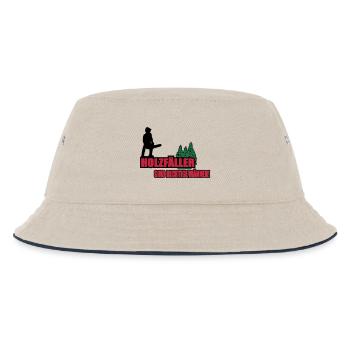 holzfäller - Kinder Bucket Hat - Natur/Navy - Vorne