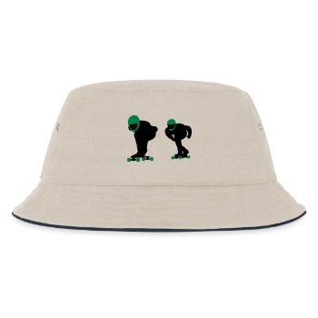 Longboard - Kinder Bucket Hat - Natur/Navy - Vorne