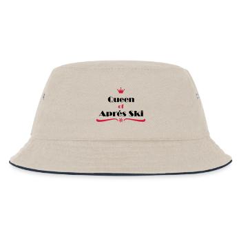 queen of apres ski - Kids’ Bucket Hat - ecru/navy - Front